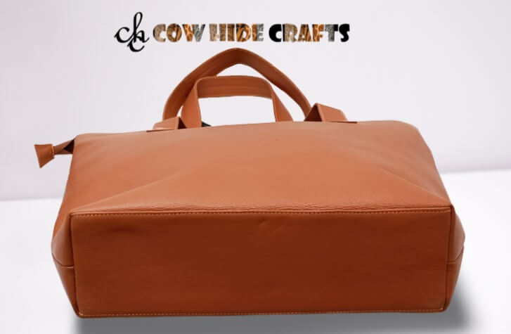 Cowhide metal rivets bag
