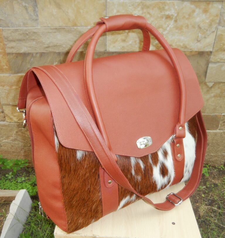 Cowhide Nursing Hospital Bag