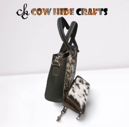 Cowhide shoulder bag mustard yellow contrast stitching