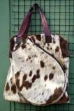 Cowhide sports bag bulk racket holder