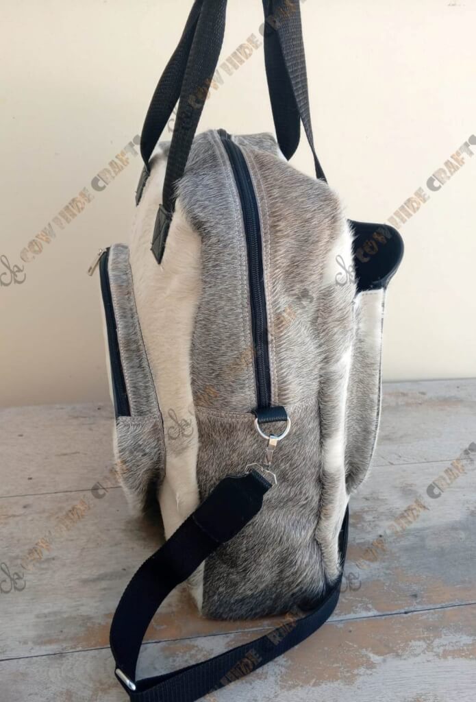 Cowhide tennis backpack long shoulder strap