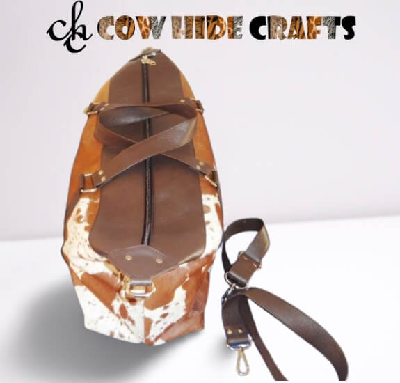 western style cowhide duffle bag