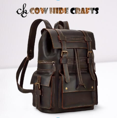 Crazy Horse leather backpack USA