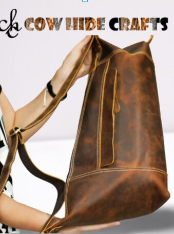 crossbody leather backpack for travel