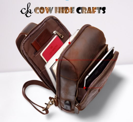 Crossbody riding bag passport and tablet pocket