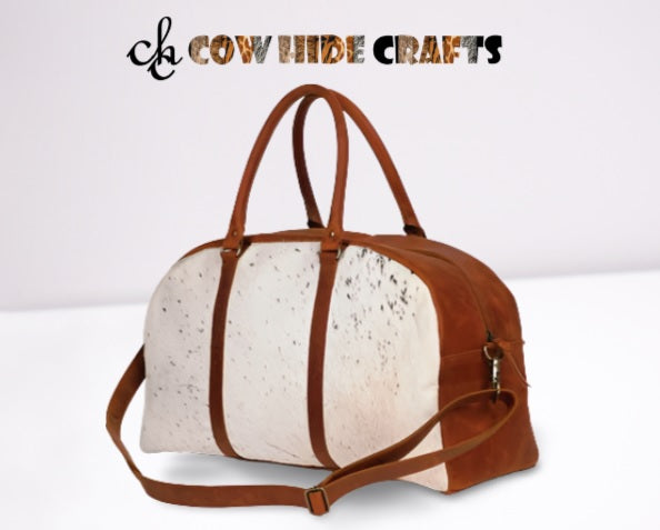 curvy style cowhide duffle bag
