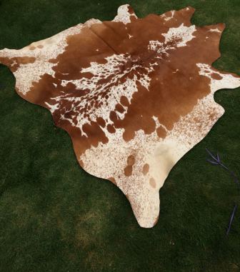 Brown And White Cowhide image 0