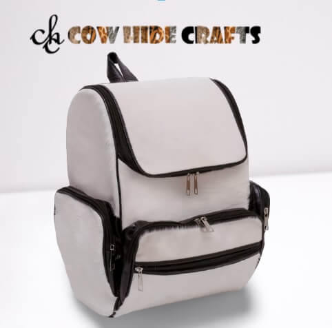 Dual tone cowhide backpack