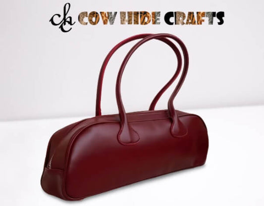 Underarm Leather Duffle Handbag image 0