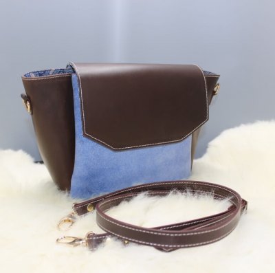 Brown Leather Bucket Bag image 0