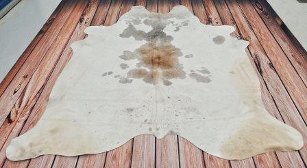Greyish White Brazilian Cowhide image 0