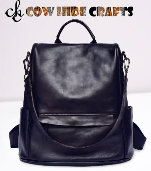 Leather Convertible Shoulder Backpack image 2