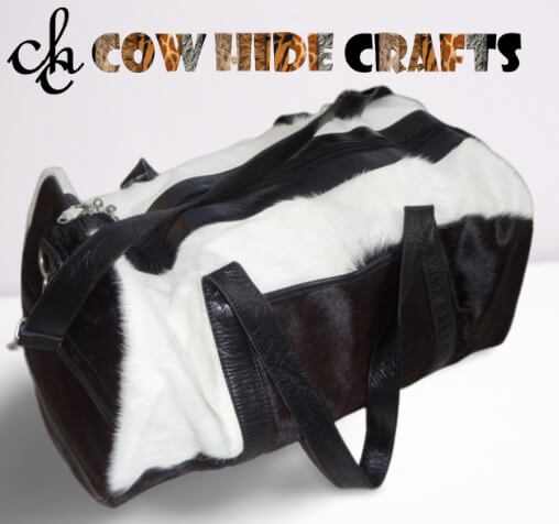 Black Leather Fishing Duffle image 0