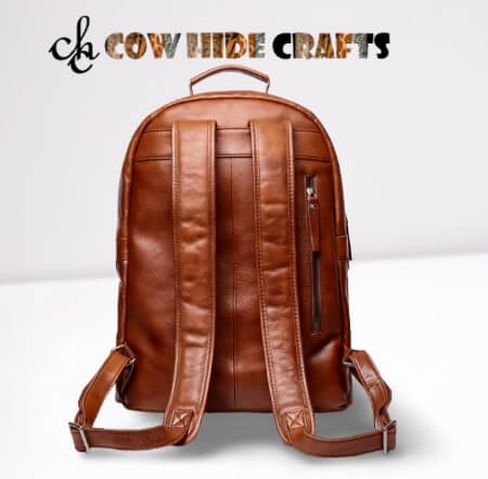 stylish leather backpack for women