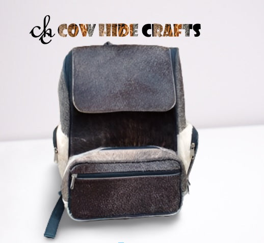 Western Hair On Cowhide Leather Backpack For Travel