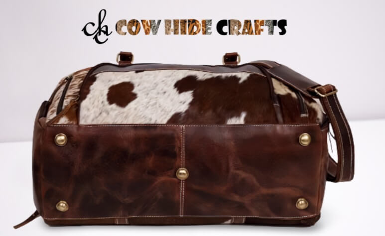 Hair on hide travel bag