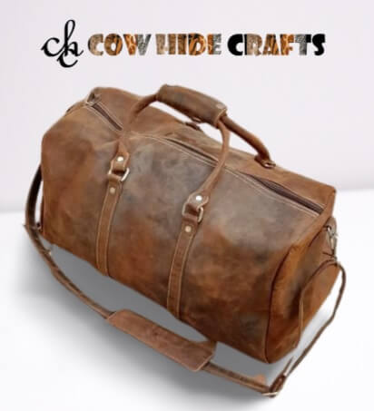 leather duffle with shoe compartment
