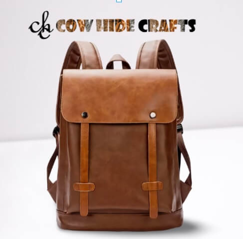 leather notebook backpack