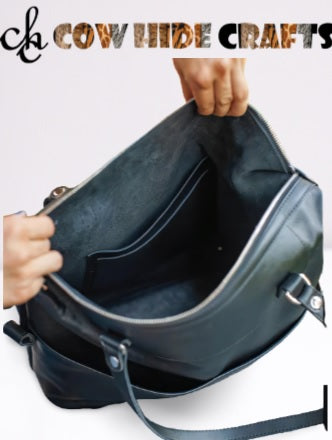 Leather satchel backpack interior lining
