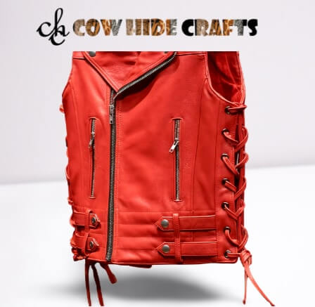 medieval leather vest lace up