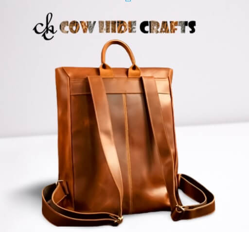 minimalist leather backpack