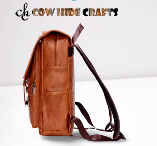 outdoor travel leather rucksack