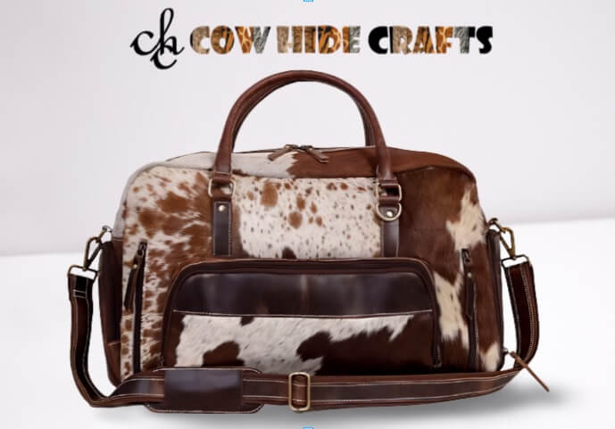Overnight Cowhide Duffle Bag