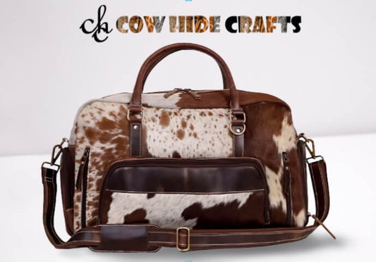 Overnight Cowhide Duffle Bag