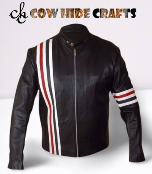 Peter Fonda Easy Rider inspired sheepskin leather