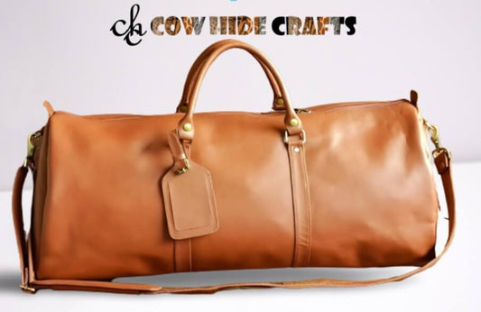 Premium leather duffle bag 
