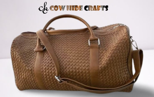 Quilted Leather Duffle Bag 