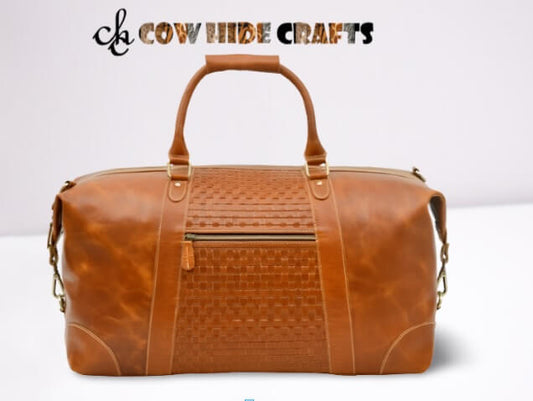 quilted leather duffle bag 