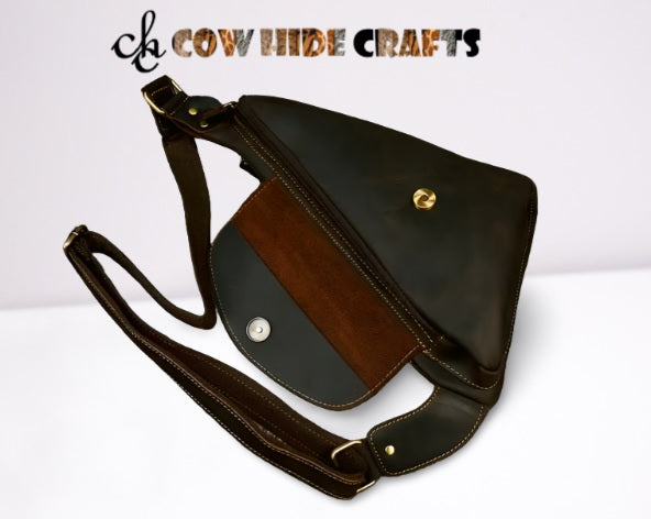 Retro travel pouch secure flap double closure