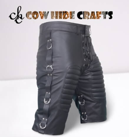 Sheepskin biker shorts keyring attachment