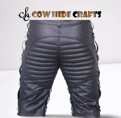 Sheepskin riding shorts padding detail