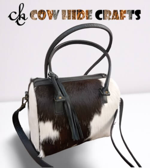 structured cowhide shoulder bag