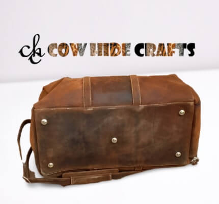weekender leather duffle 