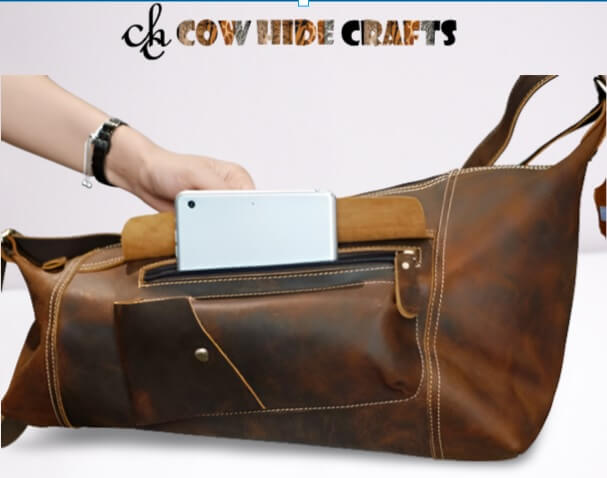 unisex leather sling crossbody bag