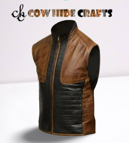 Handmade leather vest unisex