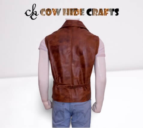 wedding leather vest classic style