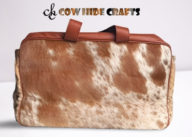 western style cowhide diaper bag for baby travel