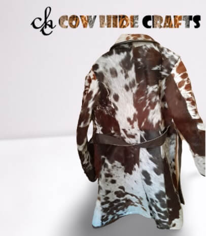women cowhide long jacket size chart