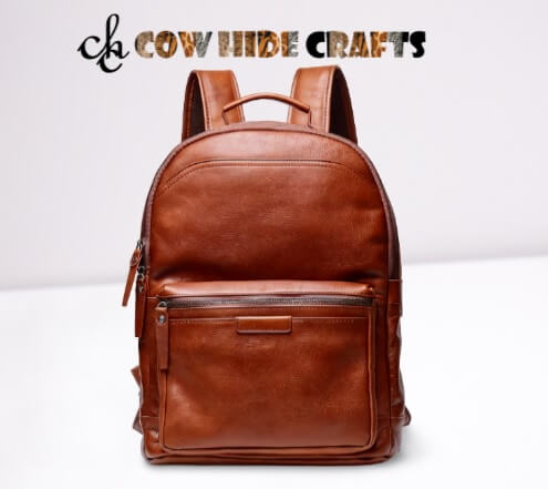 womens leather rucksack stylish design