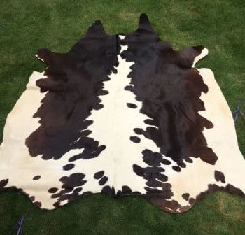 Large Black Cowhide Rug