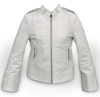 White Leather Jacket.