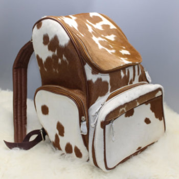 Brown Cowhide Backpack