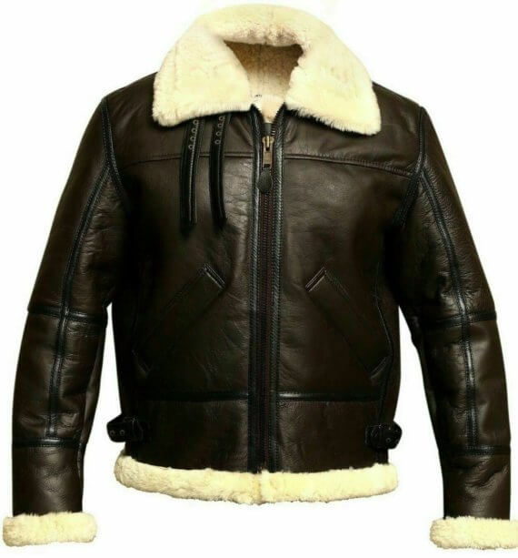 Women fur leather jacket