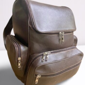 Real Leather Travel Backpack