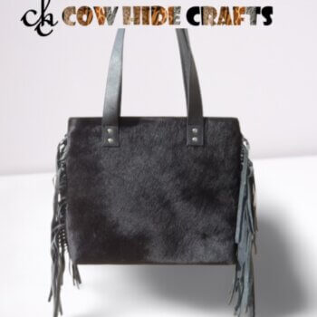 Full Black Cowhide Bag