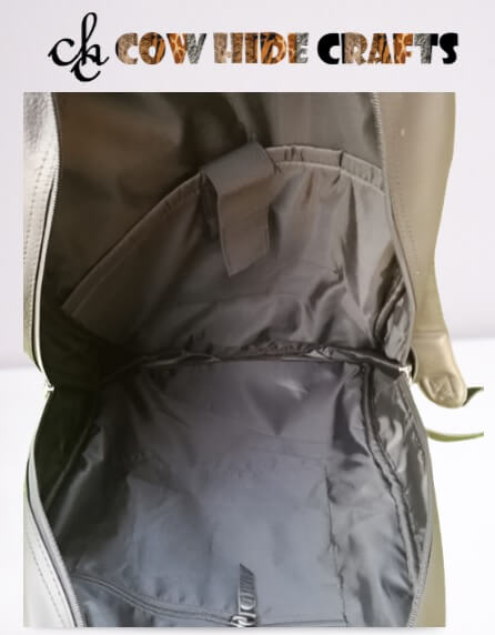 Mens leather backpack